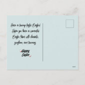 elegante moderne Pasen, familie drie fotocollage Feestdagenkaart (Achterkant)