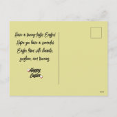 elegante moderne Pasen, familie drie fotocollage Feestdagenkaart (Achterkant)