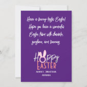 elegante moderne Pasen, familie drie fotocollage Kaart (Achterkant)