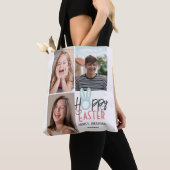 elegante moderne Pasen, familie drie fotocollage Tote Bag (Dichtbij)
