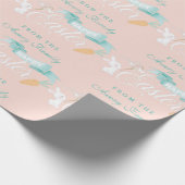 Elegante moderne Pasen gepersonaliseerd Cadeaupapier (Hoek)