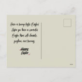 elegante moderne Pasen gezinscollage met drie foto Feestdagenkaart (Achterkant)