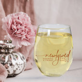 Elegante moderne Passen getrouwd Wijnglas Zonder Voet