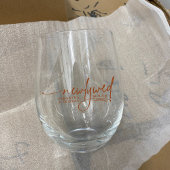 Elegante moderne Passen getrouwd Wijnglas Zonder Voet