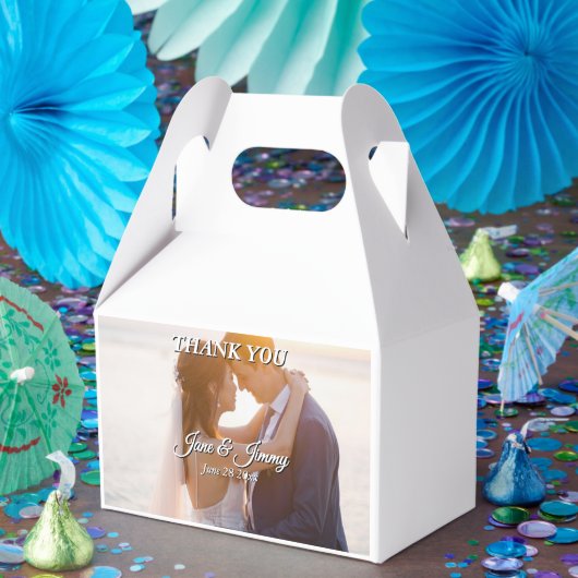 Elegante moderne perfecte bruiloft uitnodiging bedankdoosjes (Feest)