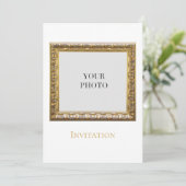 Elegante moderne persoonlijke foto kaart (Staand voorkant)