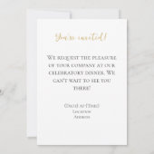 Elegante moderne persoonlijke foto kaart (Achterkant)