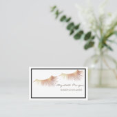 Elegante Moderne Professional, Frame, Valse Wimper Visitekaartje (Staand voorkant)