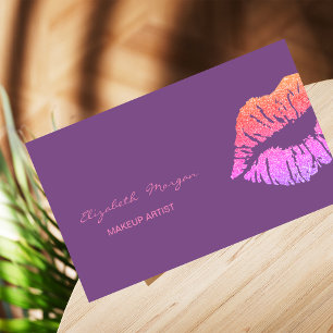 Elegante Moderne Professional , Glitter Lippen Visitekaartje