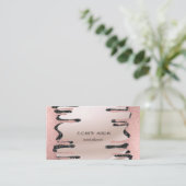 Elegante Moderne Professional, Glitterdruppels Visitekaartje (Staand voorkant)
