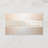Elegante Moderne Professional  Streep Visitekaartje (Achterkant)