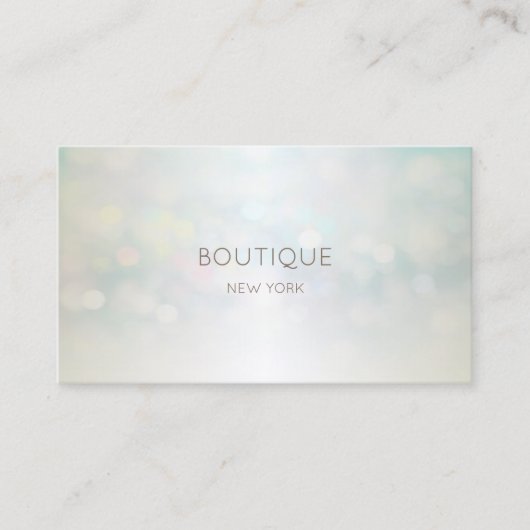 Elegante Moderne Professionele Bokeh Visitekaartje (Voorkant)