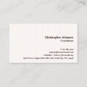 Elegante moderne professionele bruine vierkanten p visitekaartje (Voorkant)