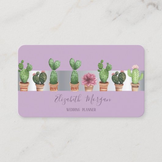 Elegante Moderne Professionele Cactus Visitekaartje (Voorkant)