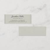 Elegante moderne professionele chique design mini visitekaartje (Voorkant / Achterkant)