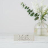 Elegante moderne professionele chique design mini visitekaartje (Staand voorkant)