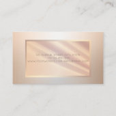 Elegante Moderne Professionele Frame Gezicht Silho Visitekaartje (Achterkant)