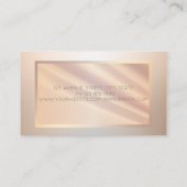 Elegante Moderne Professionele Frame Lichtgevend Visitekaartje (Achterkant)