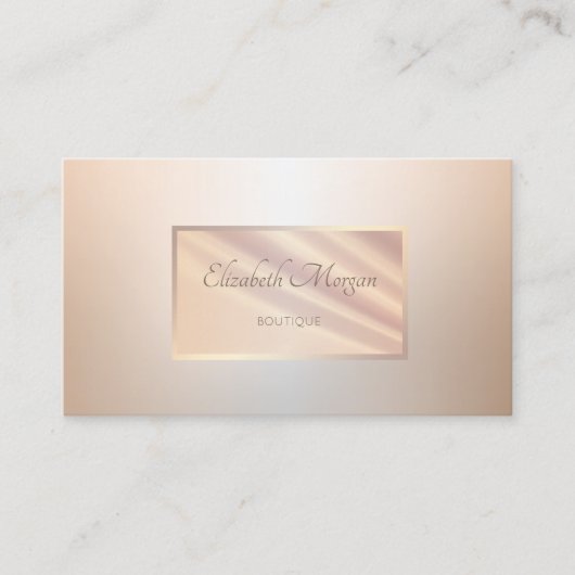 Elegante Moderne Professionele Frame Lichtgevend Visitekaartje (Voorkant)
