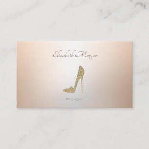 Elegante Moderne Professionele Gouden Glitter Hoge Visitekaartje