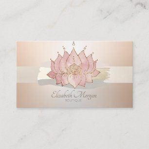 Elegante Moderne Professionele Kwaststreek Lotus Visitekaartje