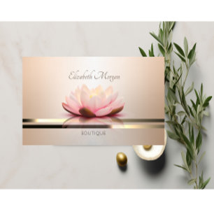 Elegante moderne professionele lichtgevende lotus visitekaartje