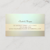 Elegante moderne professionele lichtgevende, werve visitekaartje (Achterkant)