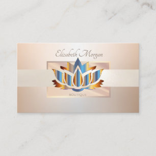 Elegante Moderne Professionele Lijst, Streep Lotus Visitekaartje