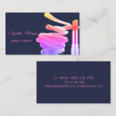 Elegante Moderne Professionele Lippenstift Visitekaartje (Voorkant / Achterkant)