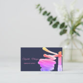 Elegante Moderne Professionele Lippenstift Visitekaartje (Staand voorkant)