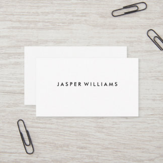 Elegante Moderne Professionele Minimale Wit Visitekaartje