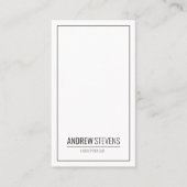 Elegante moderne professionele minimalist visitekaartje (Voorkant)