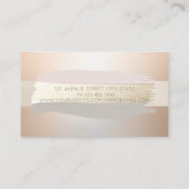 Elegante moderne professionele penseelstreek Lotus Visitekaartje (Achterkant)