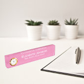 Elegante moderne professionele roze zakelijke Kant Naambordje