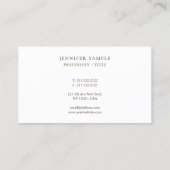 Elegante Moderne Professionele Template Strak Visitekaartje (Achterkant)