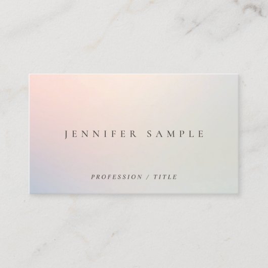 Elegante Moderne Professionele Template Strak Visitekaartje (Voorkant)