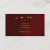 Elegante moderne professionele typografie script visitekaartje (Achterkant)