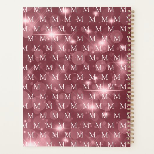 Elegante moderne professionele vrouw planner (Achterkant)