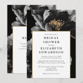 Elegante moderne QR-code bruidsfeest bloem Kaart (Voorkant / Achterkant)