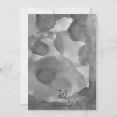 Elegante Moderne QR Code Foto Bruiloft Save The Date (Achterkant)