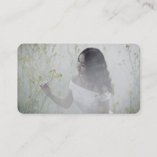 Elegante moderne QR-code foto sociale media pictog Visitekaartje (Voorkant)