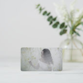 Elegante moderne QR-code foto sociale media pictog Visitekaartje (Staand voorkant)