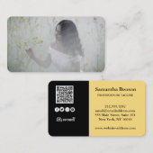 Elegante moderne QR-code foto sociale media pictog Visitekaartje (Voorkant / Achterkant)