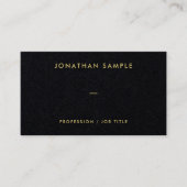 Elegante moderne QR-code Premium Black Luxury Visitekaartje (Voorkant)