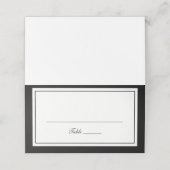 Elegante moderne randframe-huwelijk  plaatskaartje (Buitenkant ongevouwen)