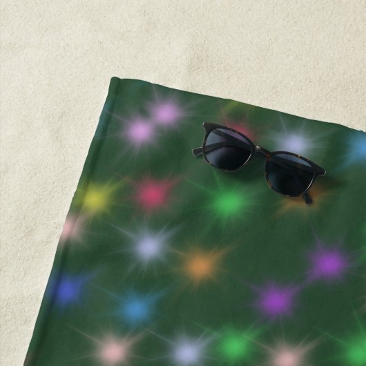 Elegante moderne regenboog kleurrijke gradiënt Sta Strandlaken (In situ)