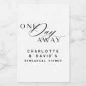 Elegante moderne repetitiediner wijn etiket (Enkel label)