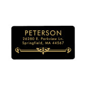 Elegante moderne retouradreslabels etiket (Voorkant)