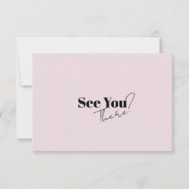 Elegante moderne retro minimalistische bruiloft RSVP kaartje