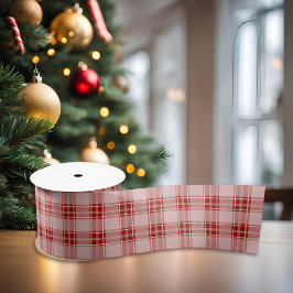 Elegante moderne rode plaid satijnen lint